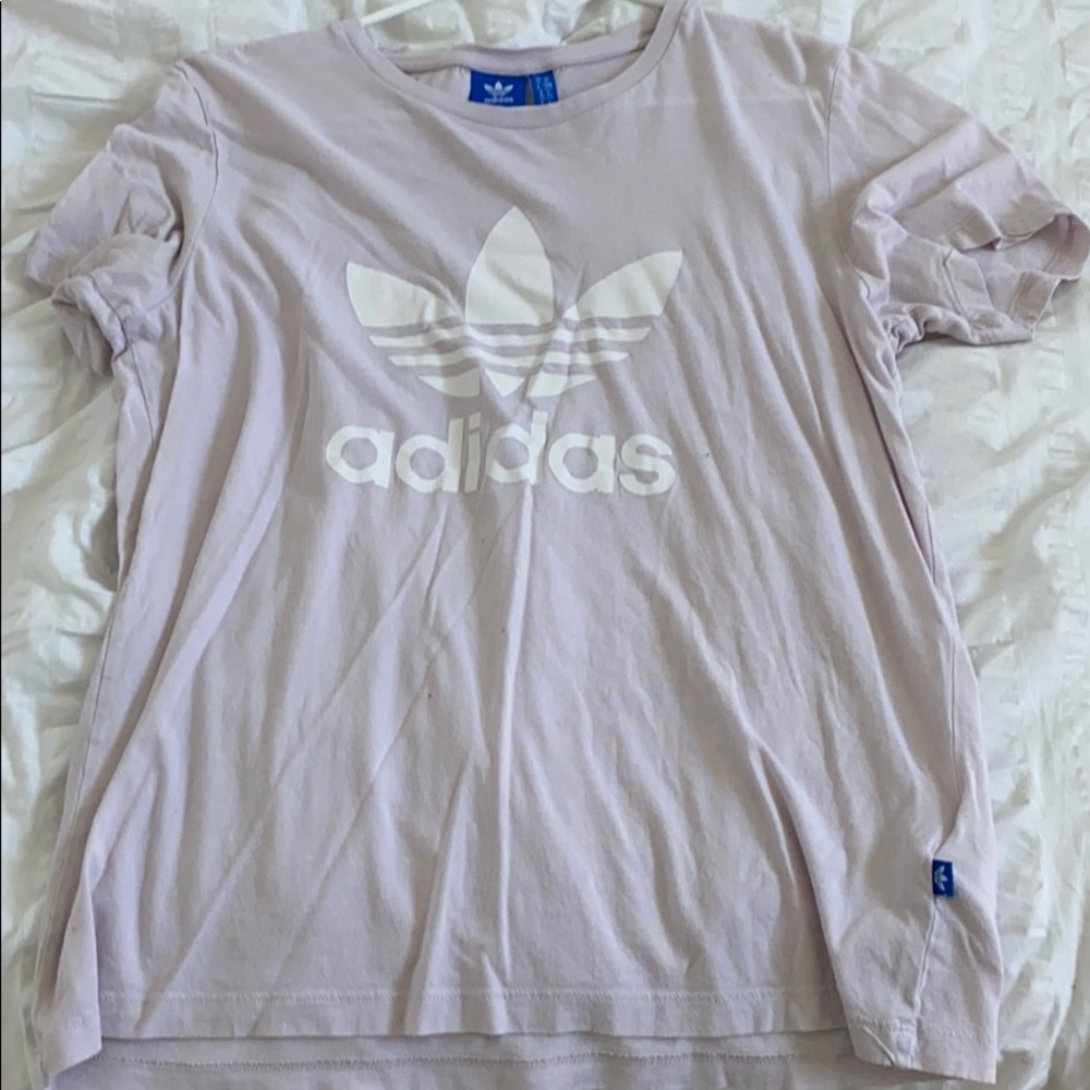 Light purple adidas logo T-shirt